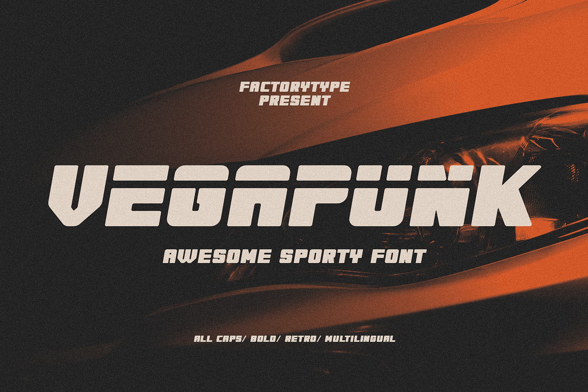 Vegapunk, a Font by FactoryType Studio (Photo 1 of 11)