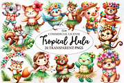 Cute Tropical Hula Dance Hawaiian, an Illustration by Designworld (Thumbnail 1 of 6)