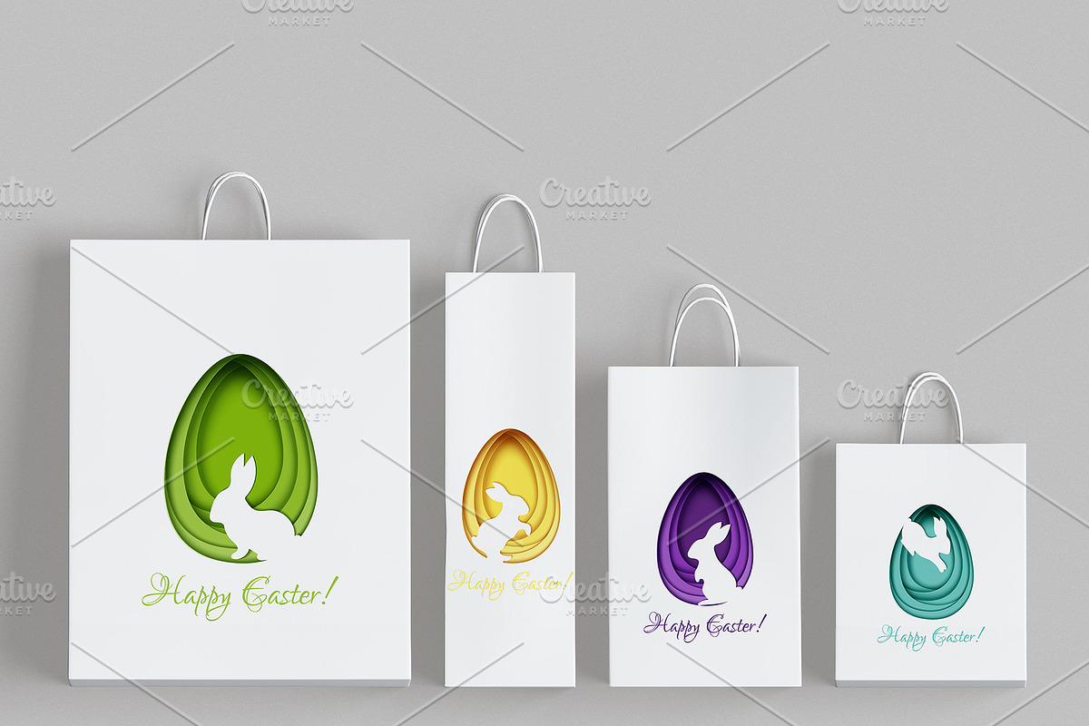 Easter Papercut Illustrations, a Decorative Illustration by NKTN graphics (Photo 4 of 5)