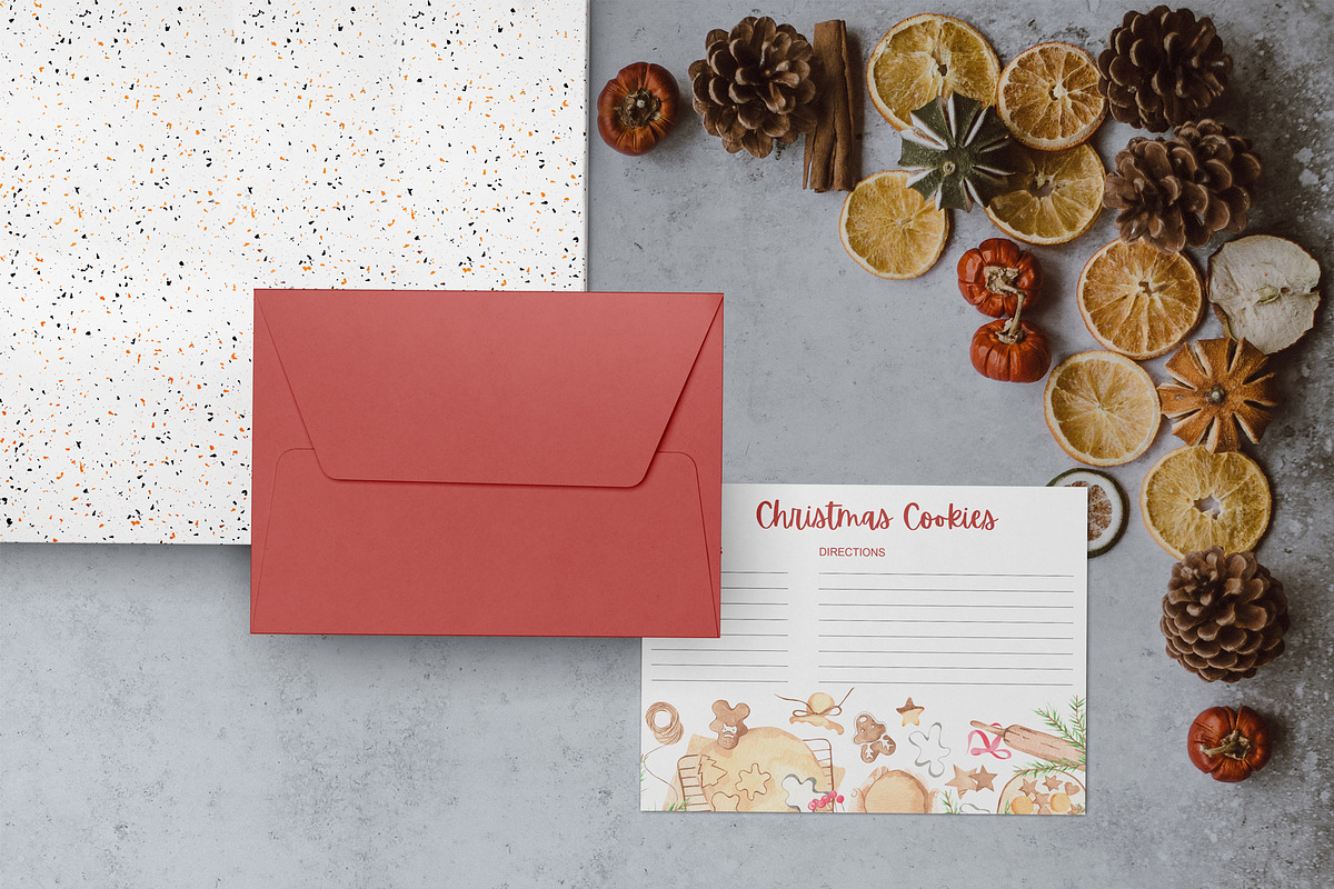 Christmas Baking Watercolor Clipart, a Food Illustration by natalisart (Photo 12 of 15)