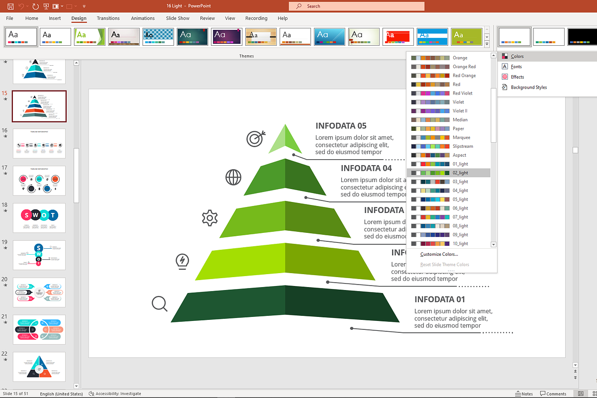Stylish PowerPoint Template, a Presentation Template by Infographics project (Photo 3 of 13)