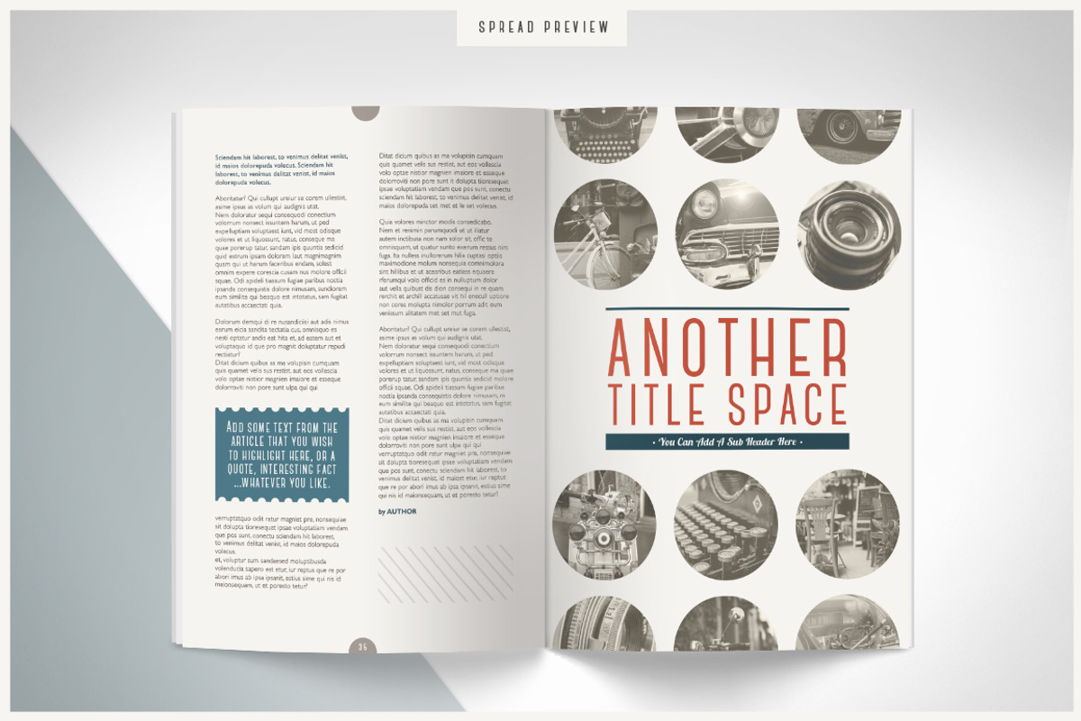 RETRO | Magazine, a Magazine Template by Marigold Studios (Photo 8 of 10)