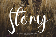 Story, a Script Font by khalwa.studio (Thumbnail 1 of 4)