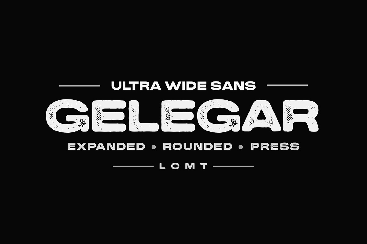 Gelegar, a Sans Serif Font by Locomotype (Photo 1 of 12)