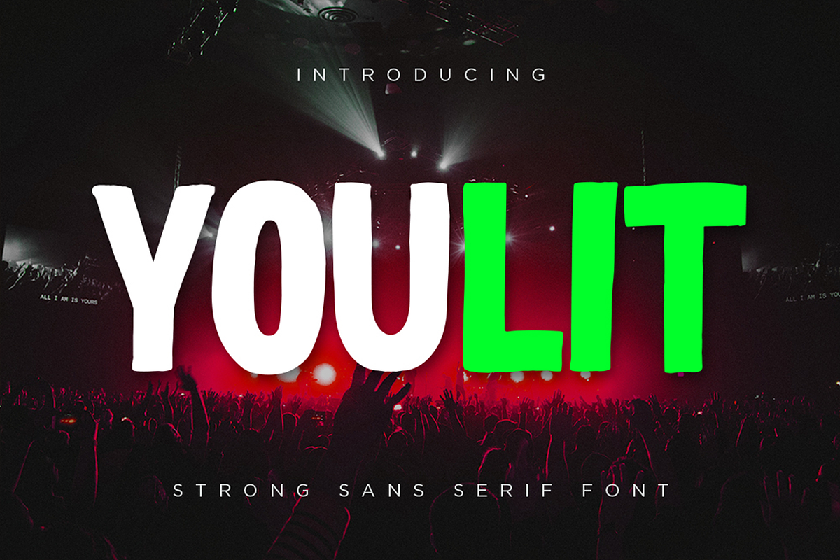 Youlit – Bold Strong Sans Serif Font, a Sans Serif Font by Konstantine Studio (Photo 1 of 5)