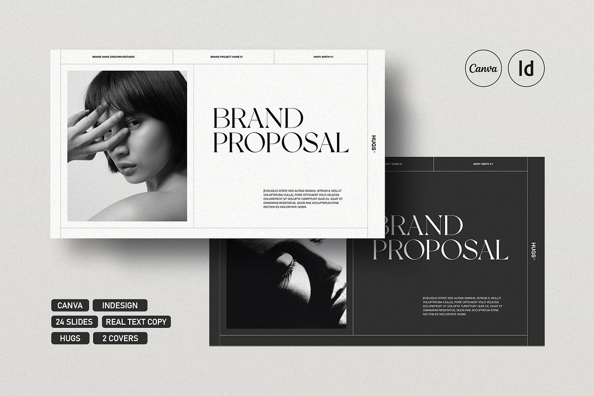 HUGS | Brand Proposal, a Presentation Template by creathrivestudio (Photo 1 of 12)