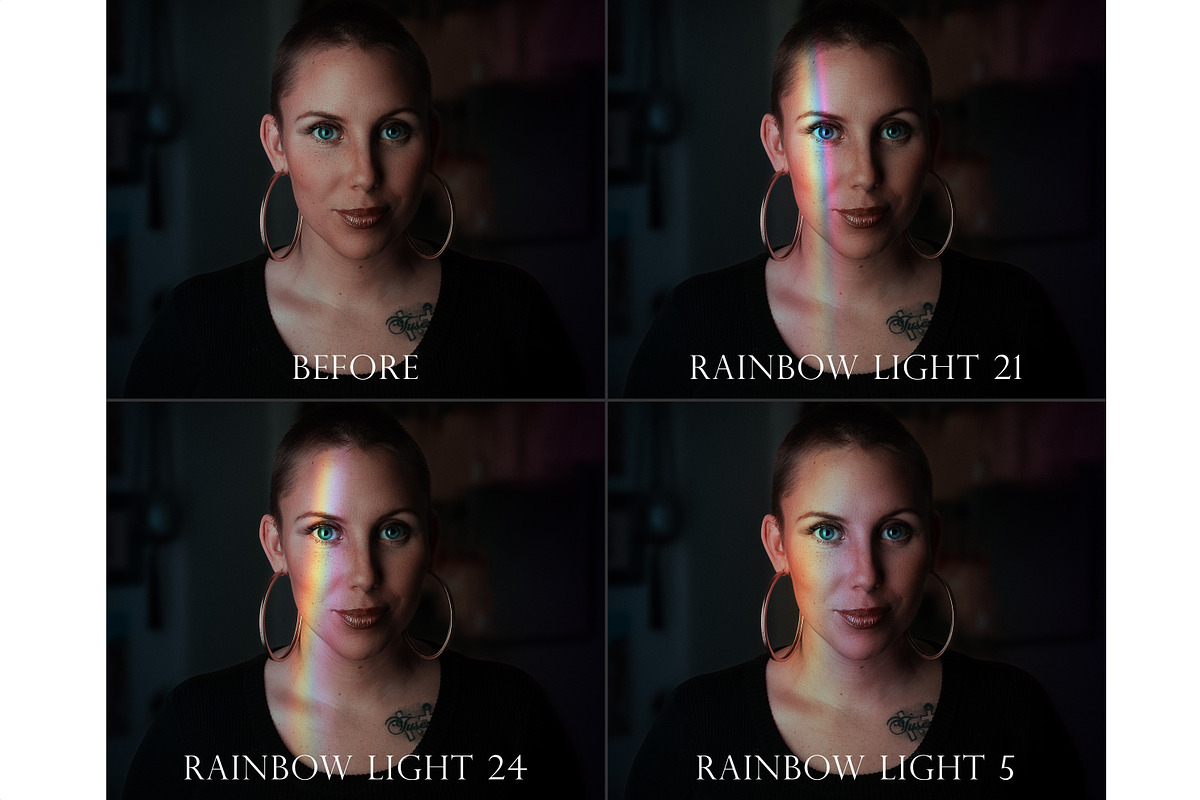 Rainbow light leak overlays, a Layer Style Add-On by Paper Farms (Photo 3 of 5)