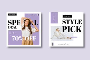 Fashion Social Media Post, a Social Media Template by MightyDesign