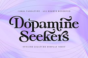 Dopamine Seekers - Stylish Serif, a Serif Font by Variatype (Thumbnail 1 of 8)