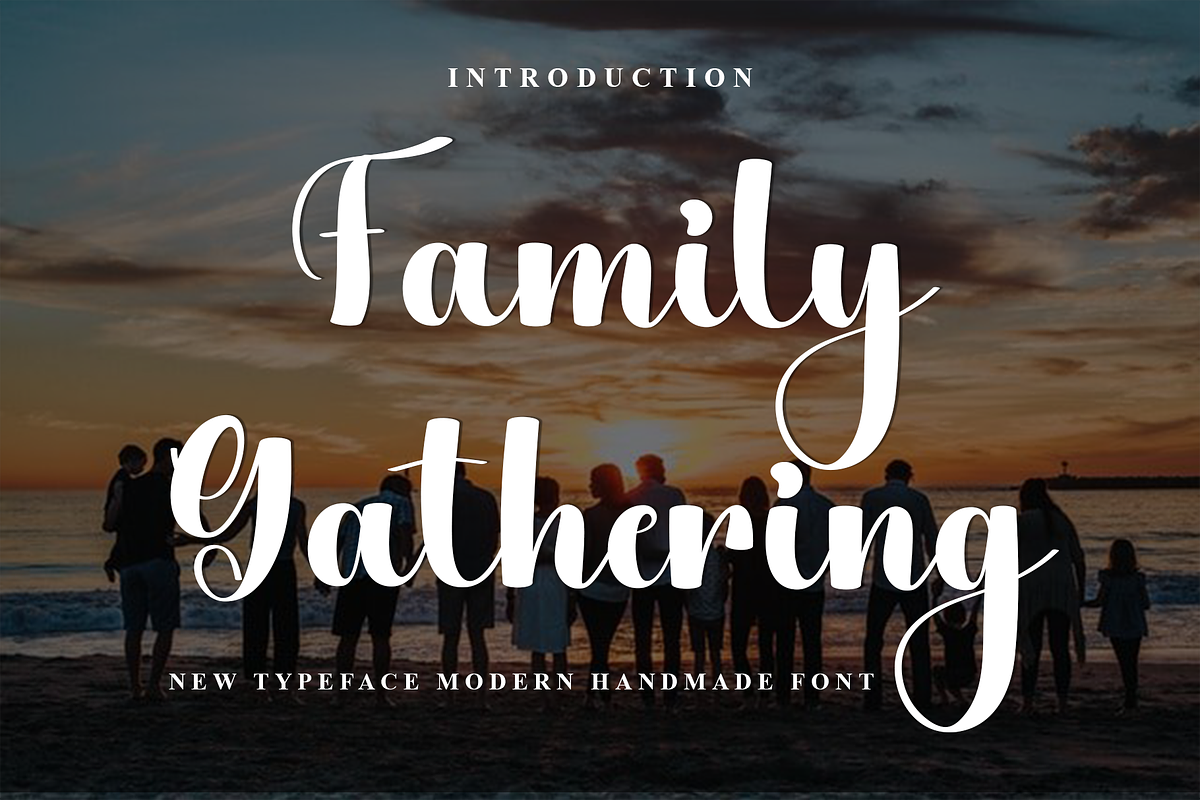 Family Gathering, a Handwritten Font by FreshTypeINK (Photo 1 of 8)