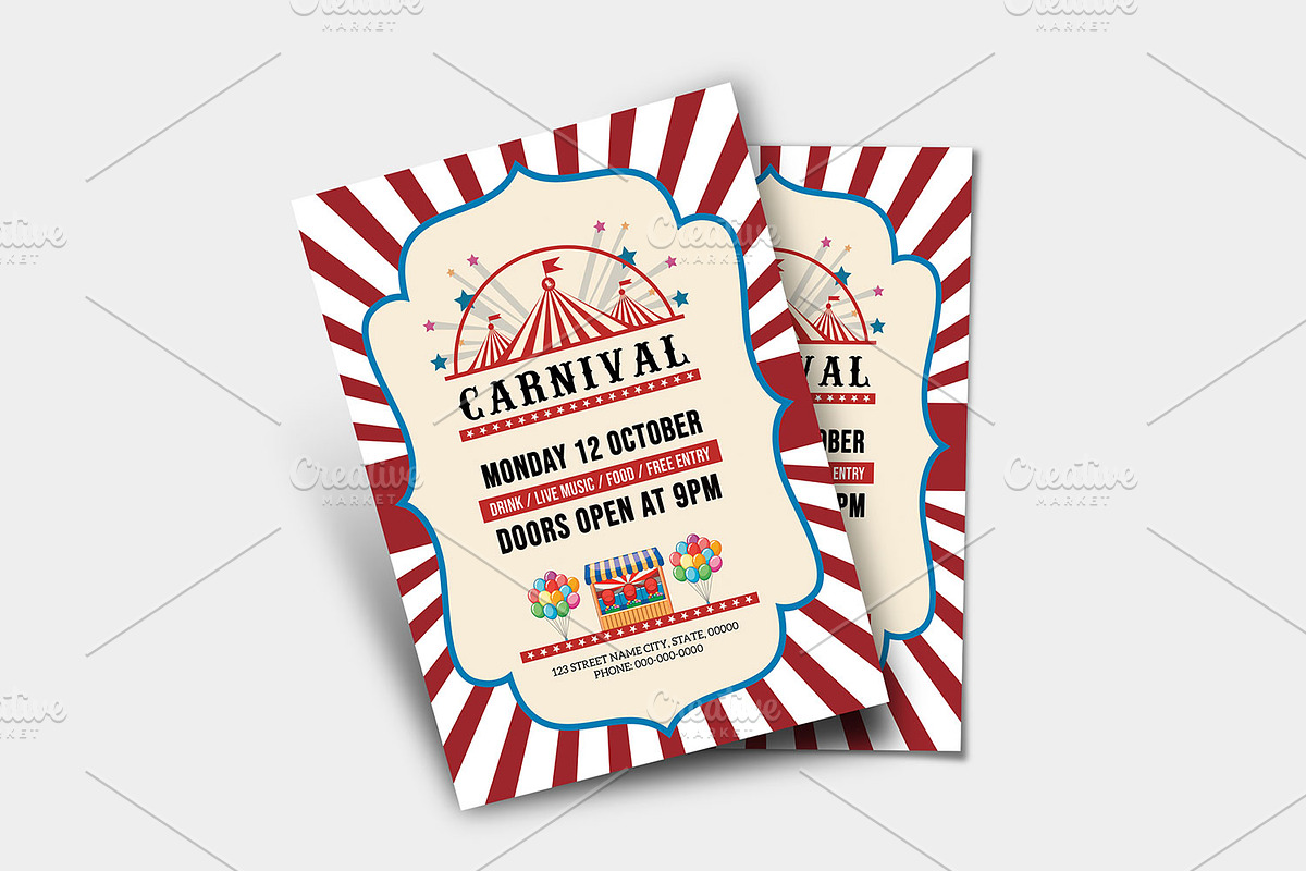 Carnival Fun Fair Flyer V1347, a Flyer Template by Template Shop (Photo 3 of 4)