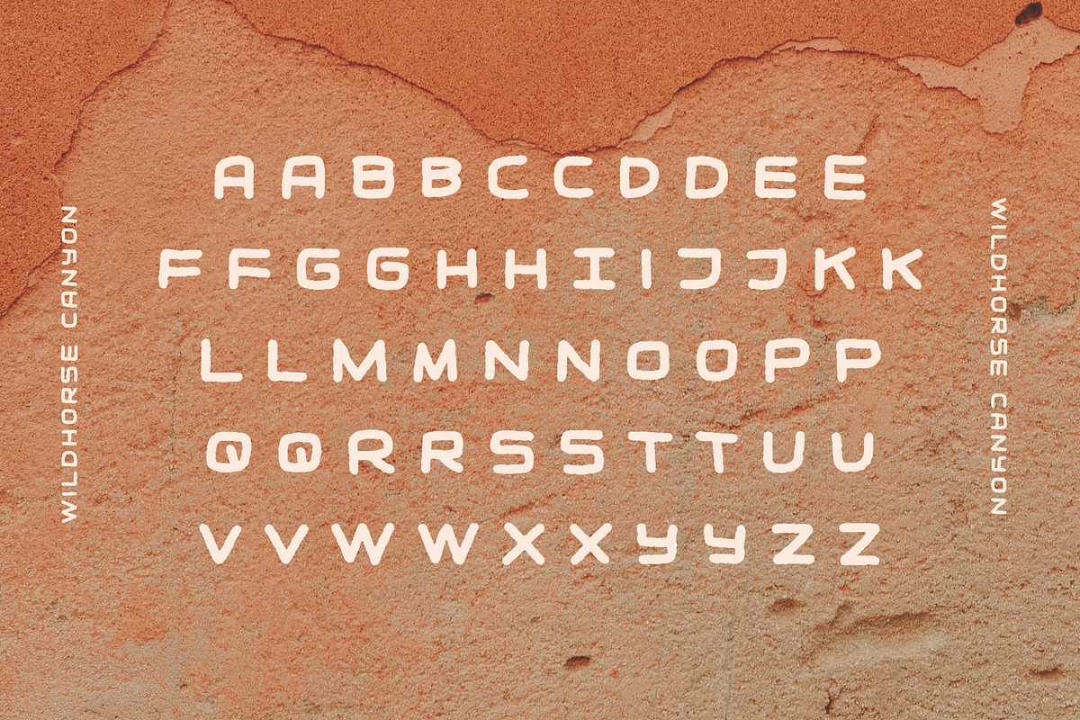 Wildhorse Canyon | Rugged Font, a Sans Serif Font by Midnight Grim (Photo 3 of 6)