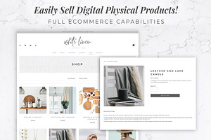 Squarespace Website Template Linen