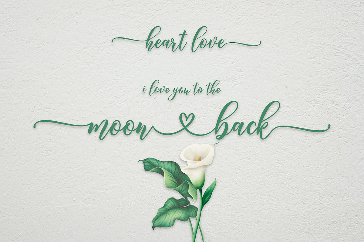 Heart love, a Script Font by Amarlettering (Photo 2 of 5)