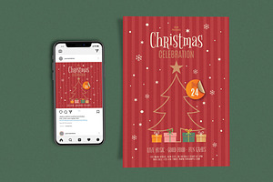 Simple Red Christmas Celebration