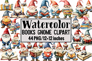 Books Gnome Clipart, an Illustration by Design Market (Thumbnail 1 of 4)