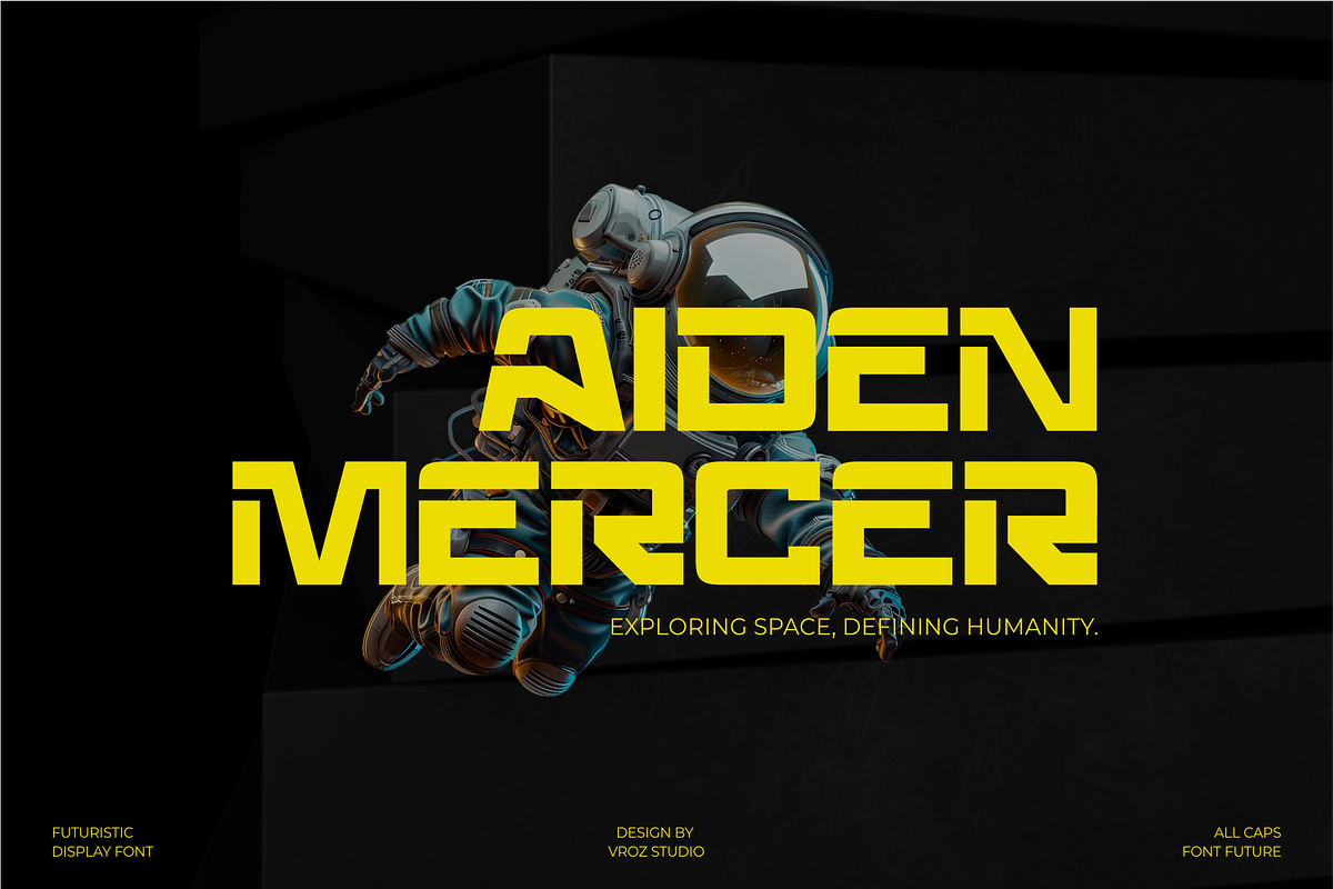 Briganix – Futuristic Modern font, a Sans Serif Font by Vroz Studio (Photo 5 of 8)