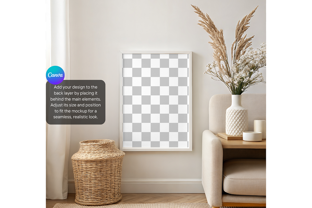 Modern Neutral Frame Mockup, a Product Mockup by MockupWizard (Photo 3 of 5)
