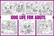 Dog Life For Adults Vol-01, an Animal Illustration by Coco Bloom (Thumbnail 1 of 3)