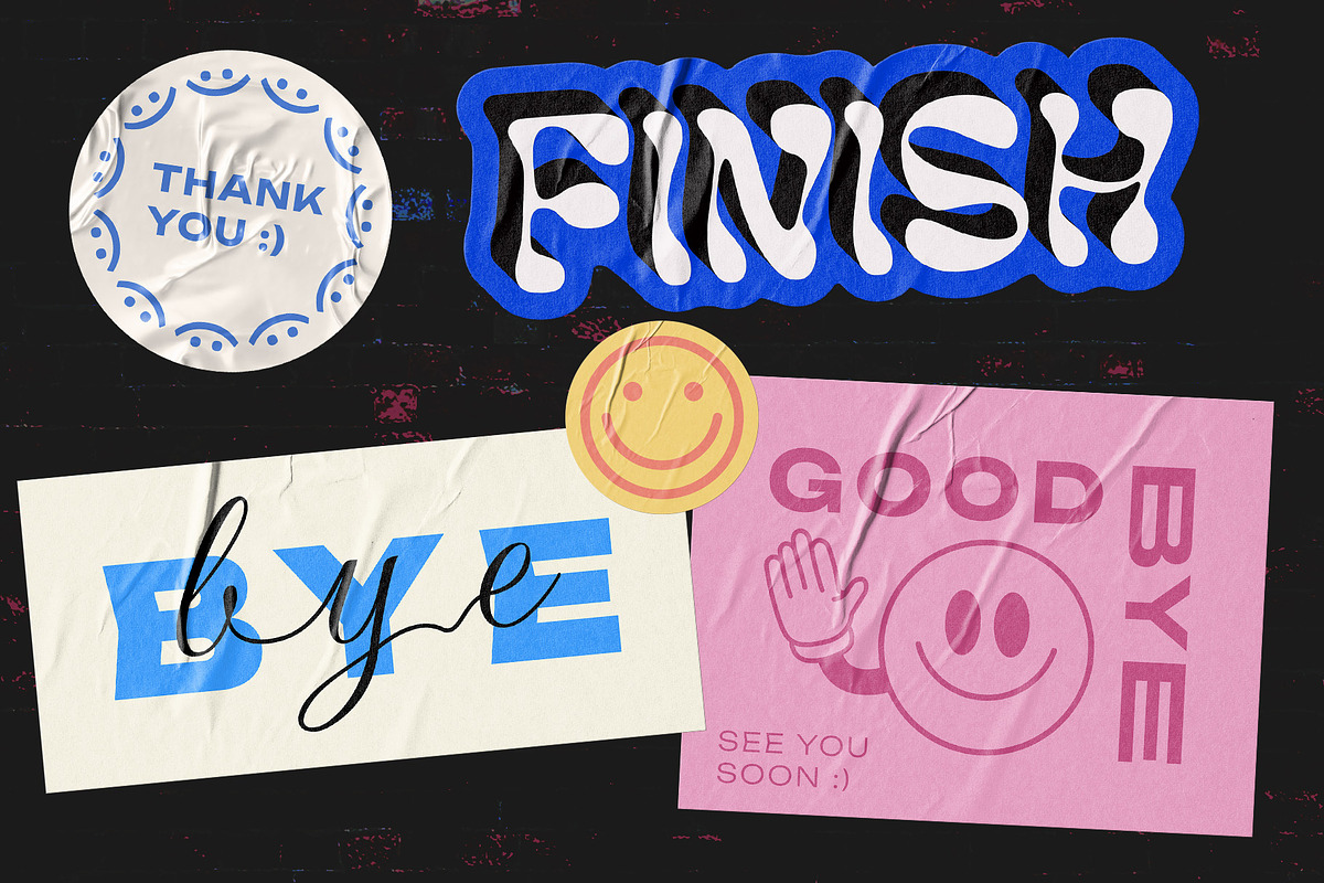 LIFE IS COOL VECTOR POP ART STICKERS, an Object Graphic by craftlove (Photo 13 of 13)