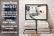 Canvas Poster Mock Up V2, a Print Template by Pixel Place (Thumbnail 1 of 6)