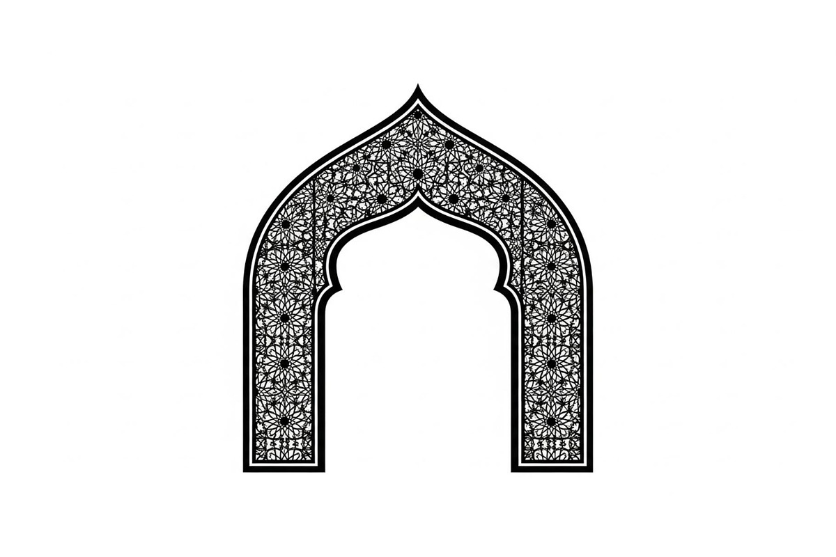 Islamic Arch Window Vector Bundle, an Illustration by yasushie (Photo 22 of 51)