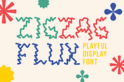 Zigzag Flux - Zigzag Playful Display, a Font by PutraCetol Studio (Thumbnail 1 of 5)