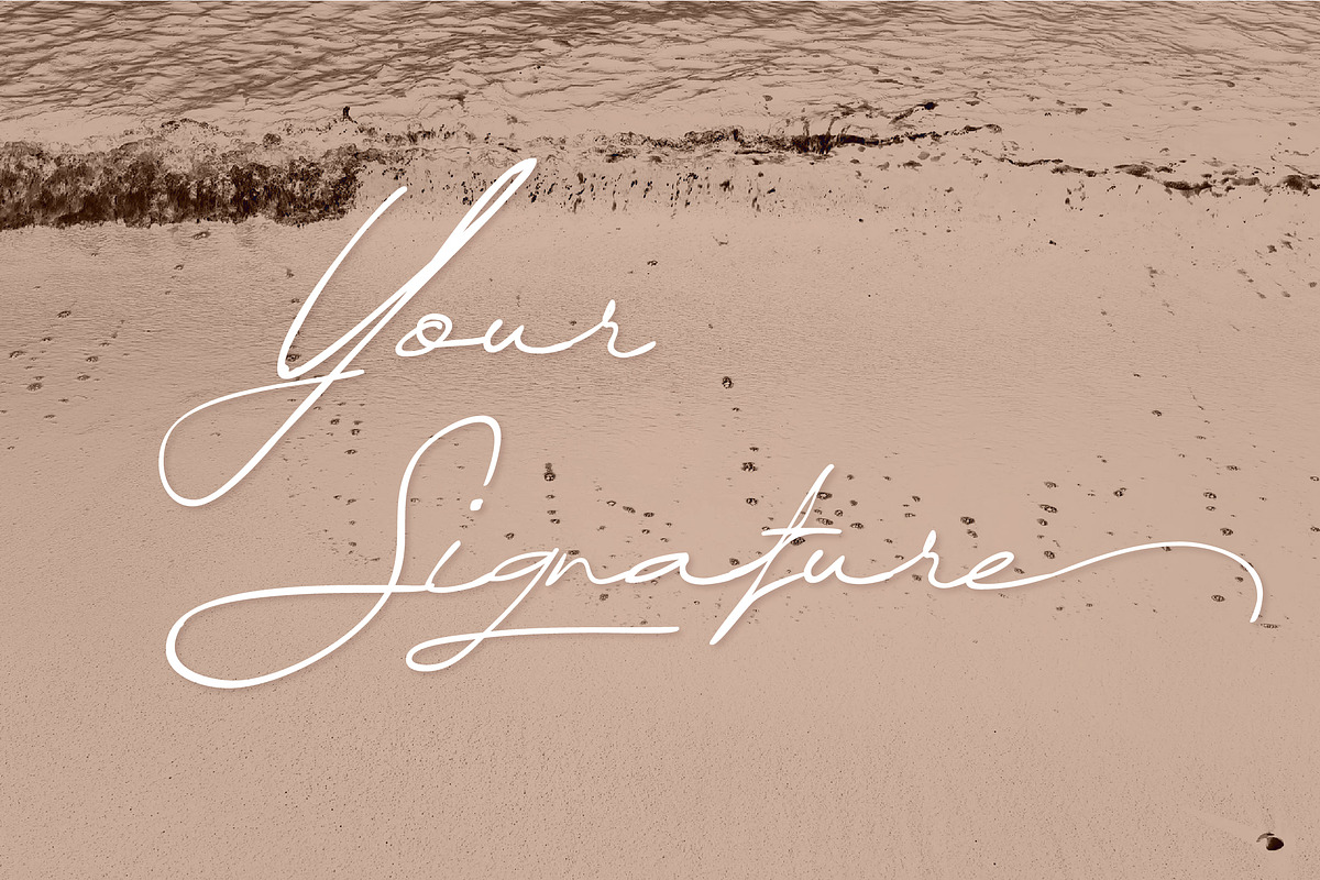 Your Signature - Script|Handwritten, a Script Font by Kreativ Space (Photo 1 of 6)