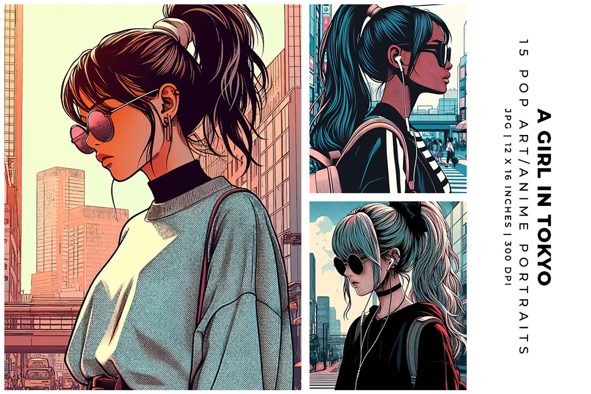 A Girl in Tokyo, a Person Illustration by Digital Art Creations (Photo 5 of 8)