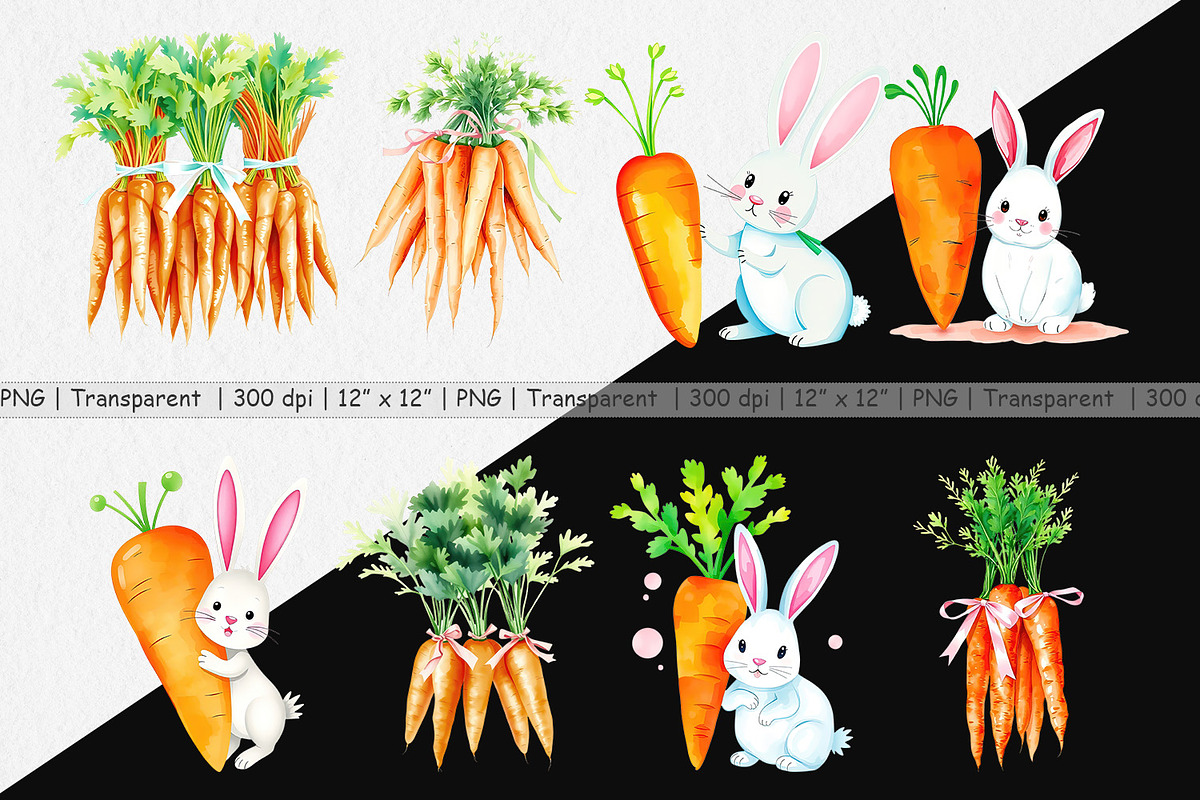 Carrot Clipart, a Graphic by Artnoy (Photo 2 of 5)