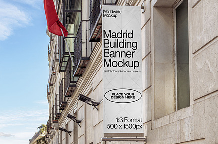 Madrid Building Banner Mockup