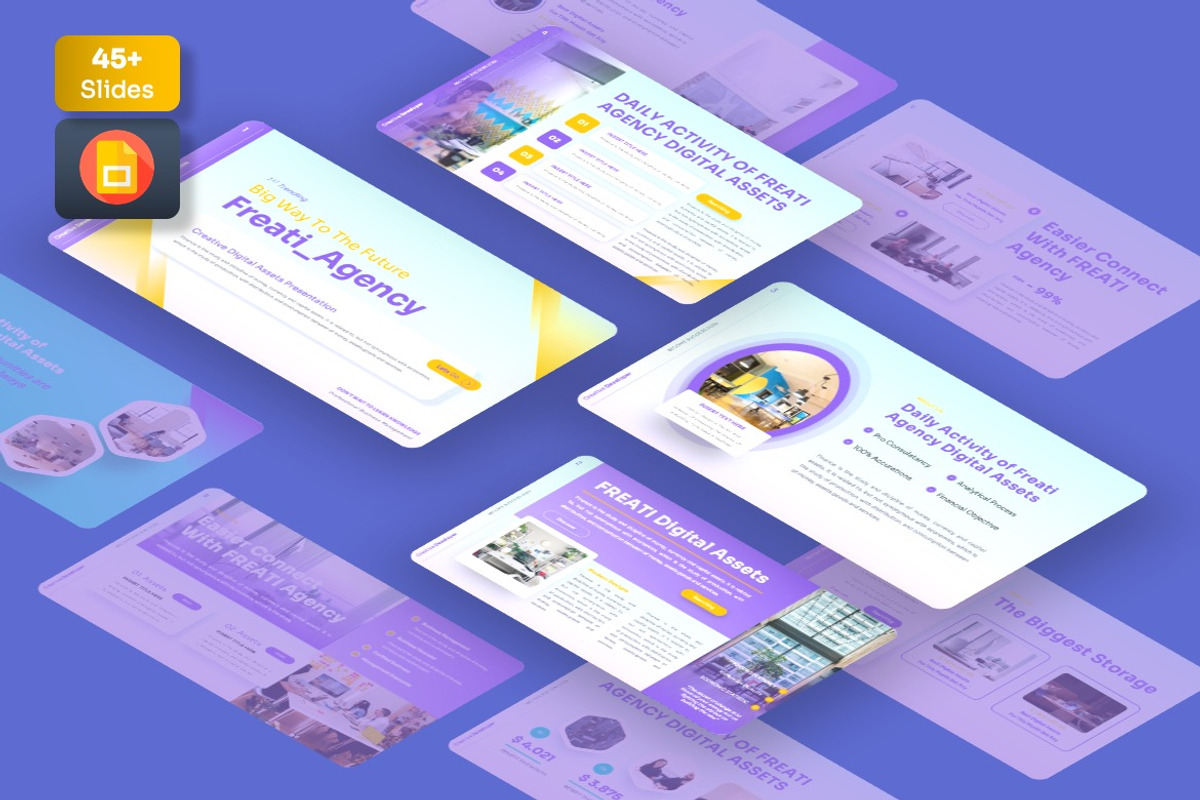 Freati - CreativeDigital Googleslide, a Presentation Template by Dhabee (Photo 1 of 7)