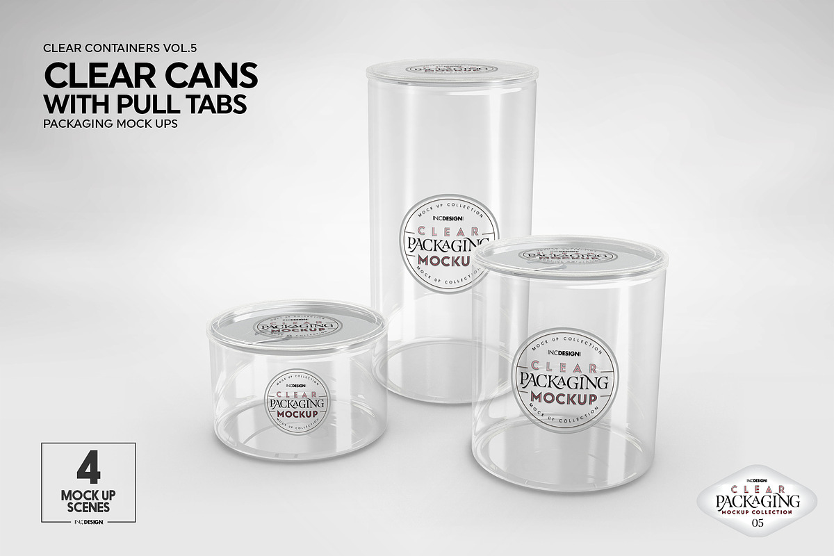 05 Clear Container Packaging Mockups, a Packaging Mockup by INCDesign (Photo 12 of 20)