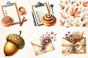 Autumn Clipart Cozy Fall Clipart 01, an Illustration by Libby Wishes (Thumbnail 4 of 7)