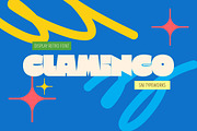 Clamingo – Bold Retro Display Font, a Sans Serif Font by SNI Typeworks (Thumbnail 1 of 10)