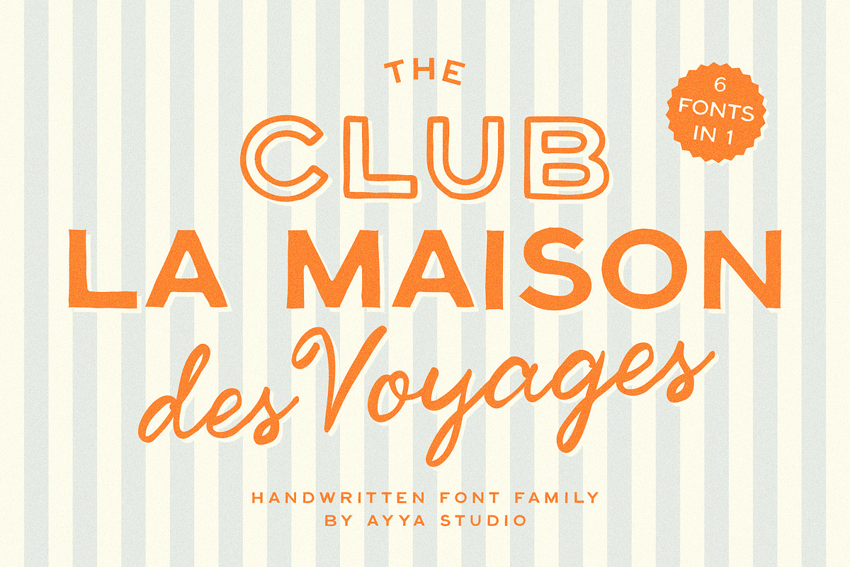 Handwritten Coastal Vintage Font, a Handwritten Font by Ayya Studio (Photo 1 of 13)