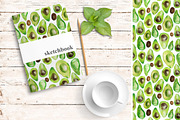 Summer basket! 12 patterns + 67 png, a Pattern Graphic by holaholga (Thumbnail 12 of 15)