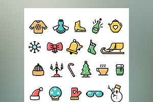 Winter Icons Set