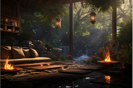 Secluded Cozy place for meditation, an Architecture Photo by Ylivdesign