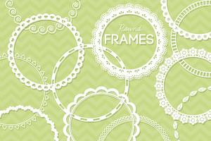 48 Round Lace Frames Bundle Save 40%