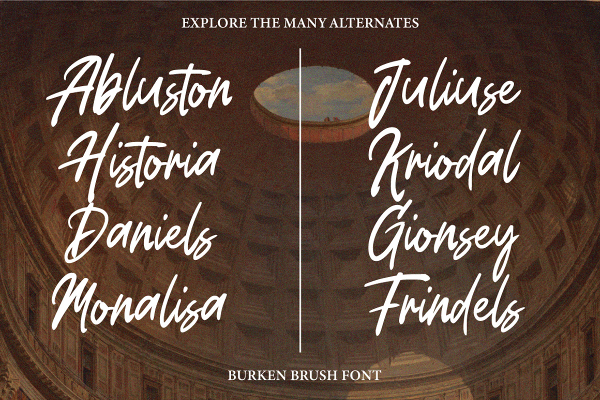 Burken - Brush Logotype, a Handwritten Font by tebaltipislab (Photo 5 of 8)