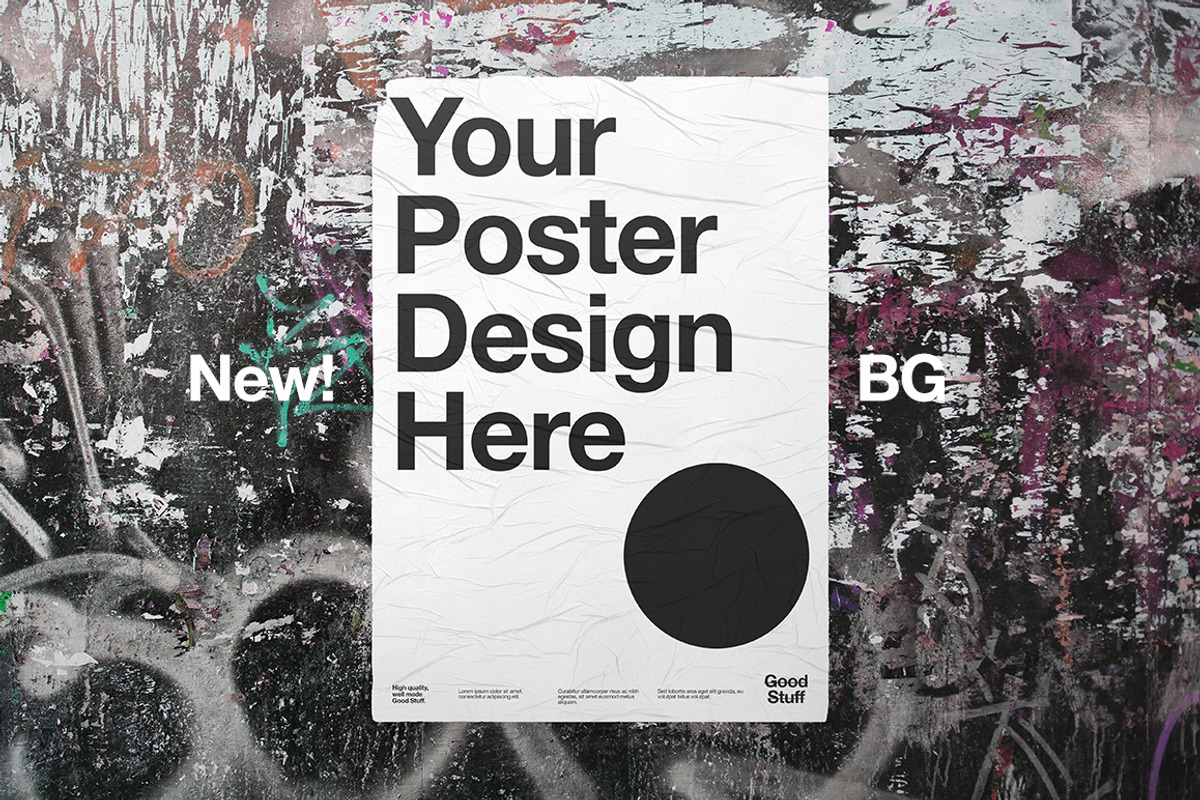 Wheatpaste Poster Mockup, a Product Mockup by Good Stuff (Photo 8 of 8)