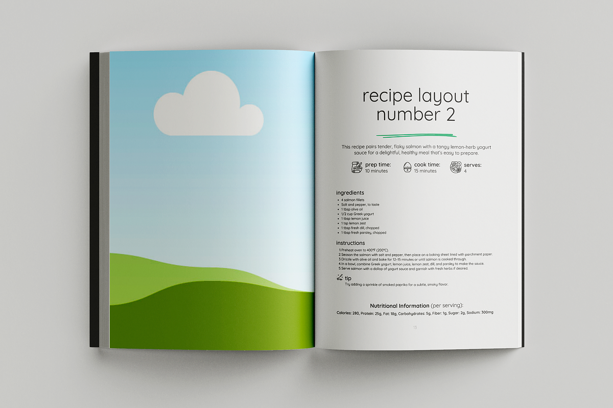 Canva Gluten-Free cookbook template, a Magazine Template by DeLaGranSiete (Photo 8 of 9)
