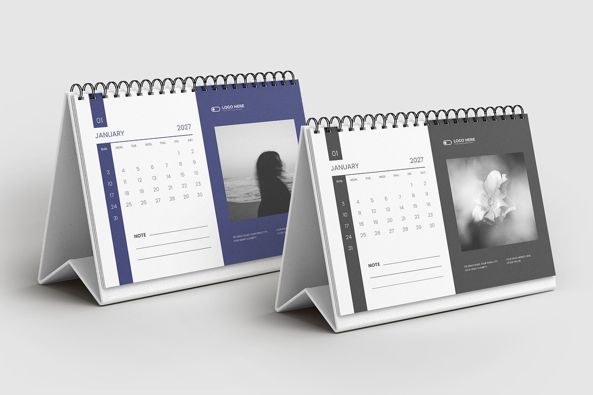2027 Desk calendar, a Stationery Template by Tanmoy Topu (Photo 2 of 2)