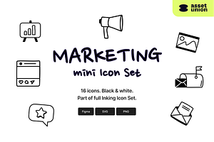 Inking Marketing Icons