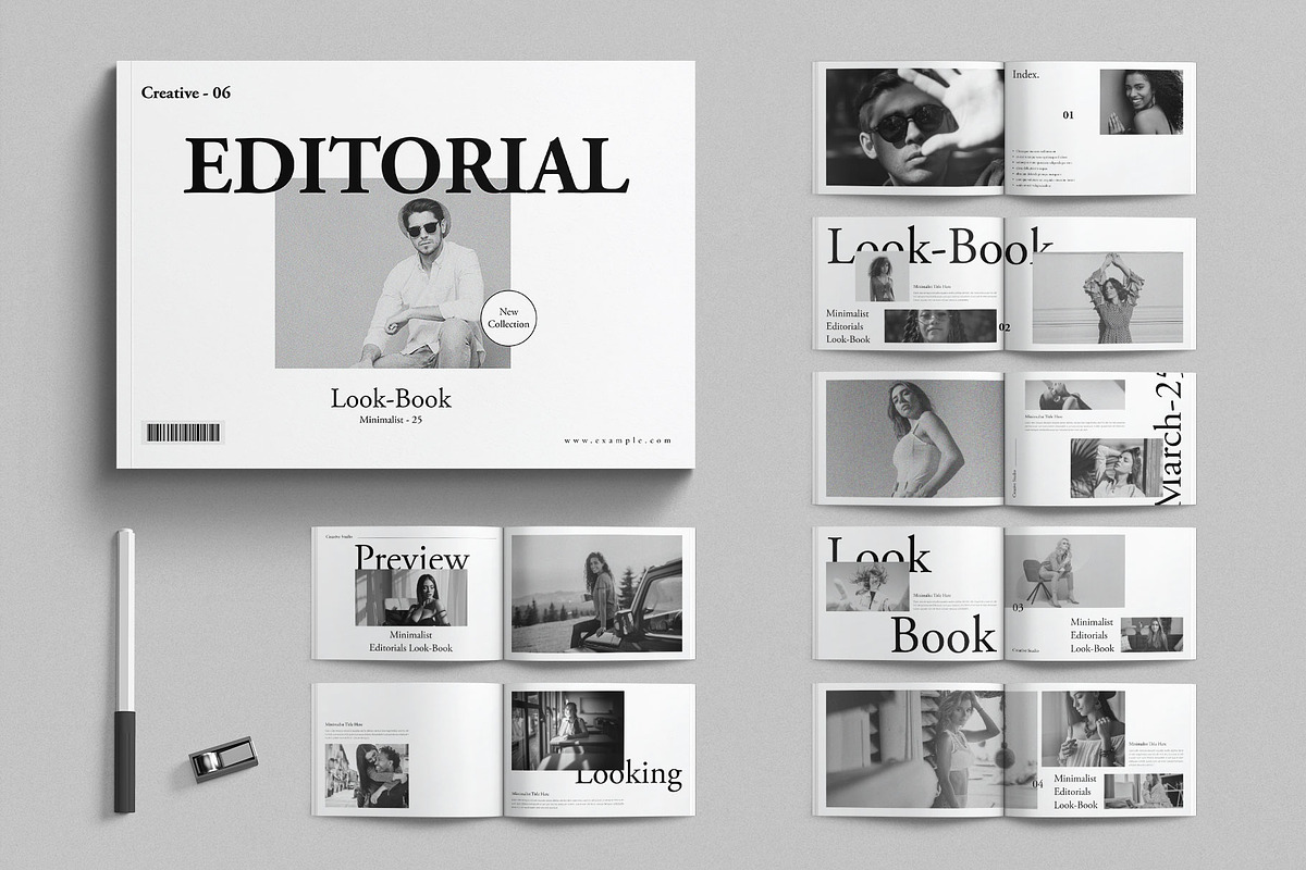 Editorial Look-Book Landscape, a Magazine Template by E-Type (Photo 1 of 7)