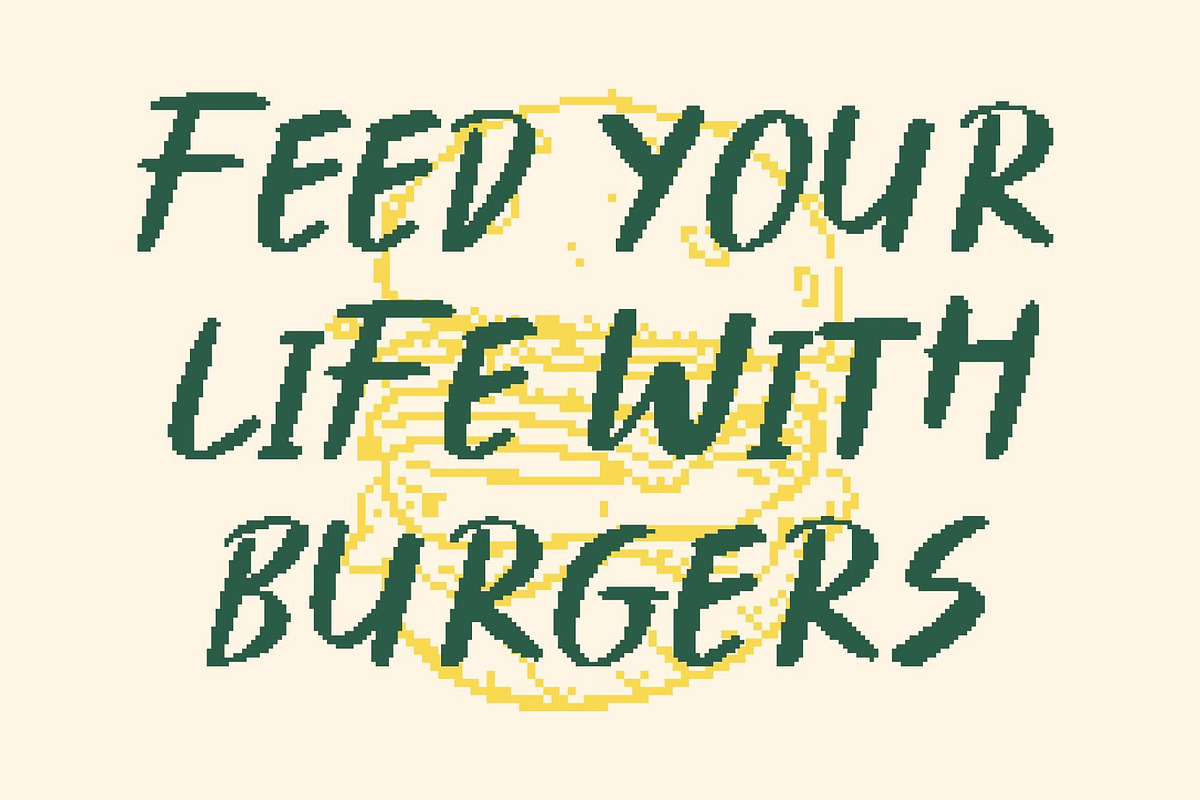 CS Brawley Pixel, a Sans Serif Font by Craft Supply Co. (Photo 2 of 8)