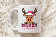 Merry Christmas Holiday reindeer PNG, an Illustration by Libby Wishes (Thumbnail 8 of 8)