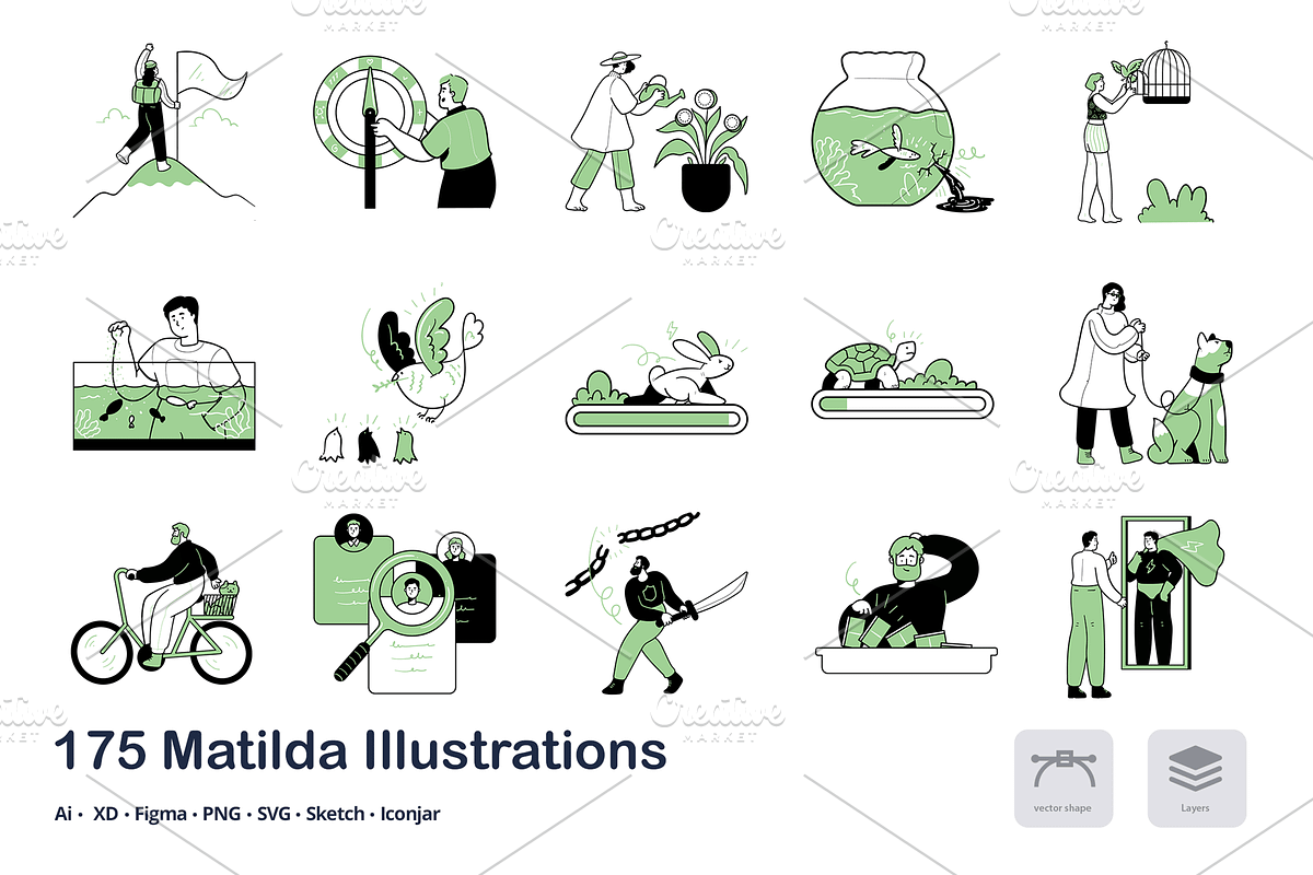 Matilda - 175 Illustrations, an Animal Illustration by Vectopus.com (Photo 1 of 12)