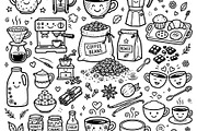 Cute doodle cartoon coffee shop, a Food Illustration by Voodz_shop (Thumbnail 2 of 3)